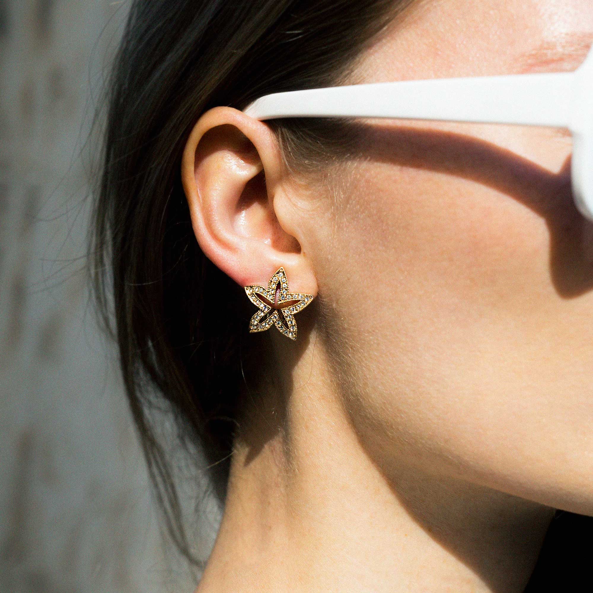 Sternblume Petite Pierced Earrings