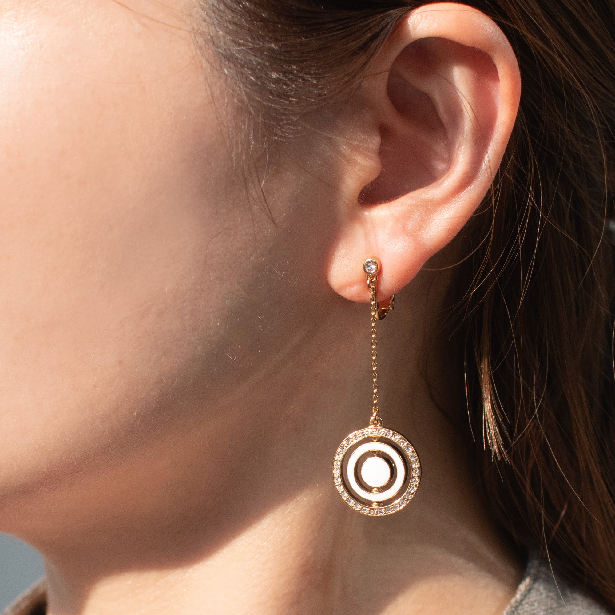 Spinner Clip Earrings