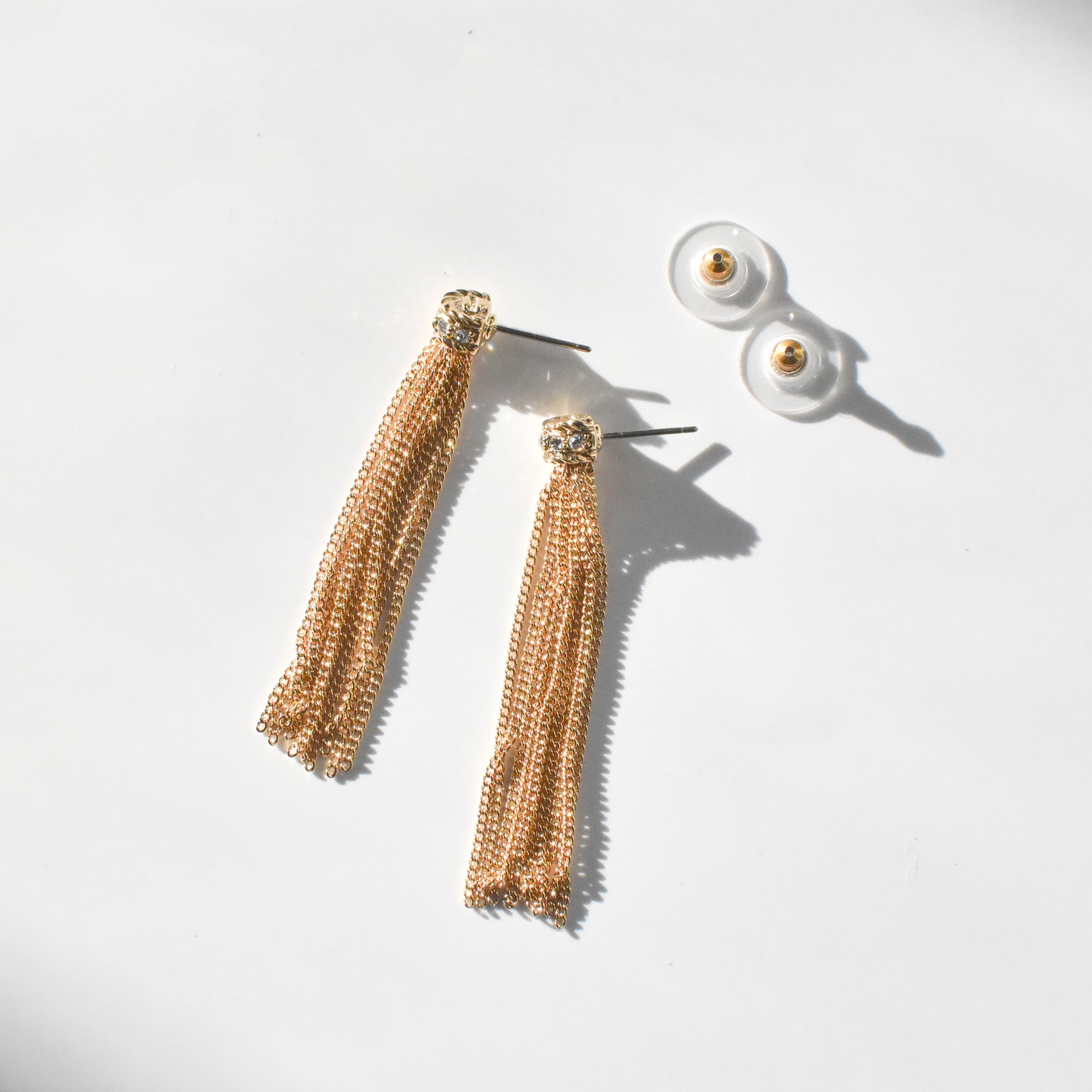 ロングフリンジ ピアス