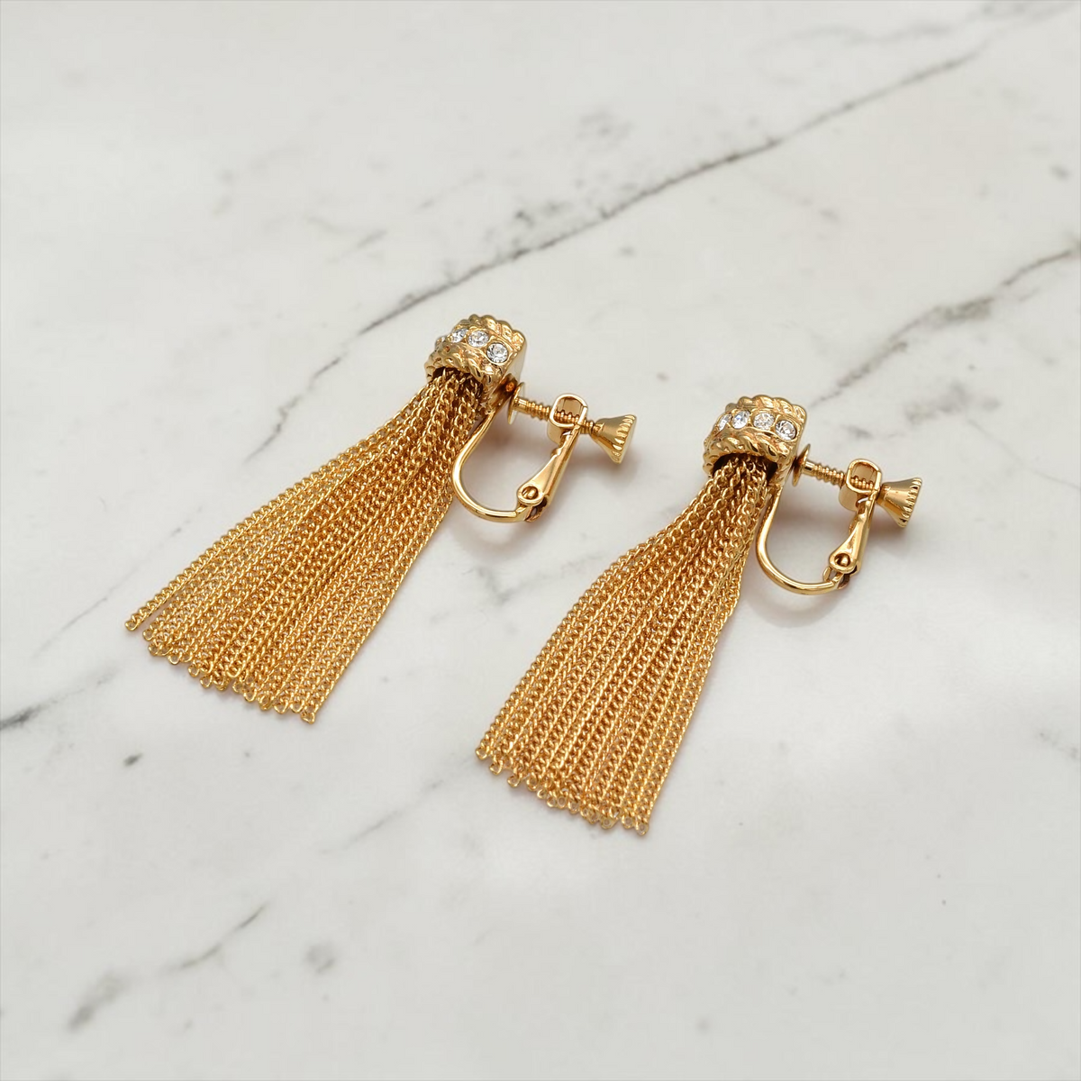 fringe Clip Earrings