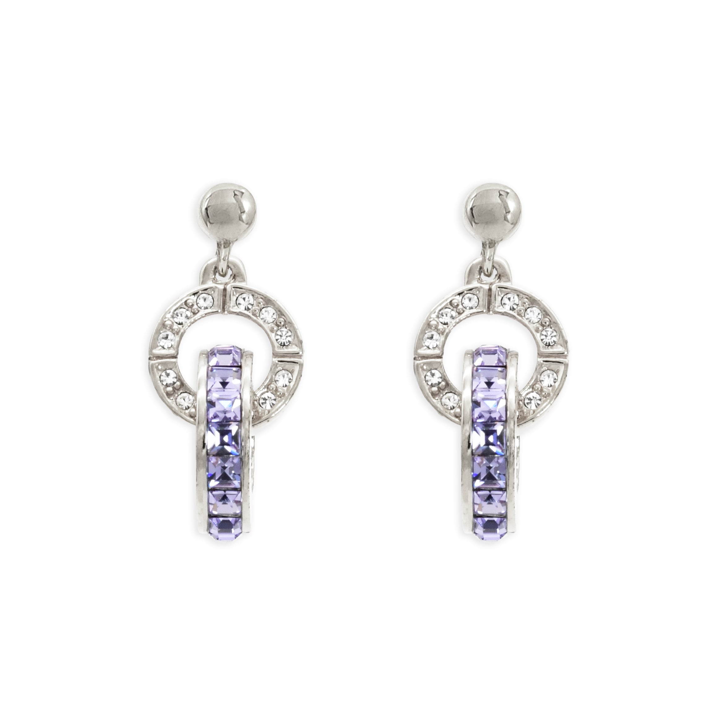 Eternal Miss Matte Purple Earrings