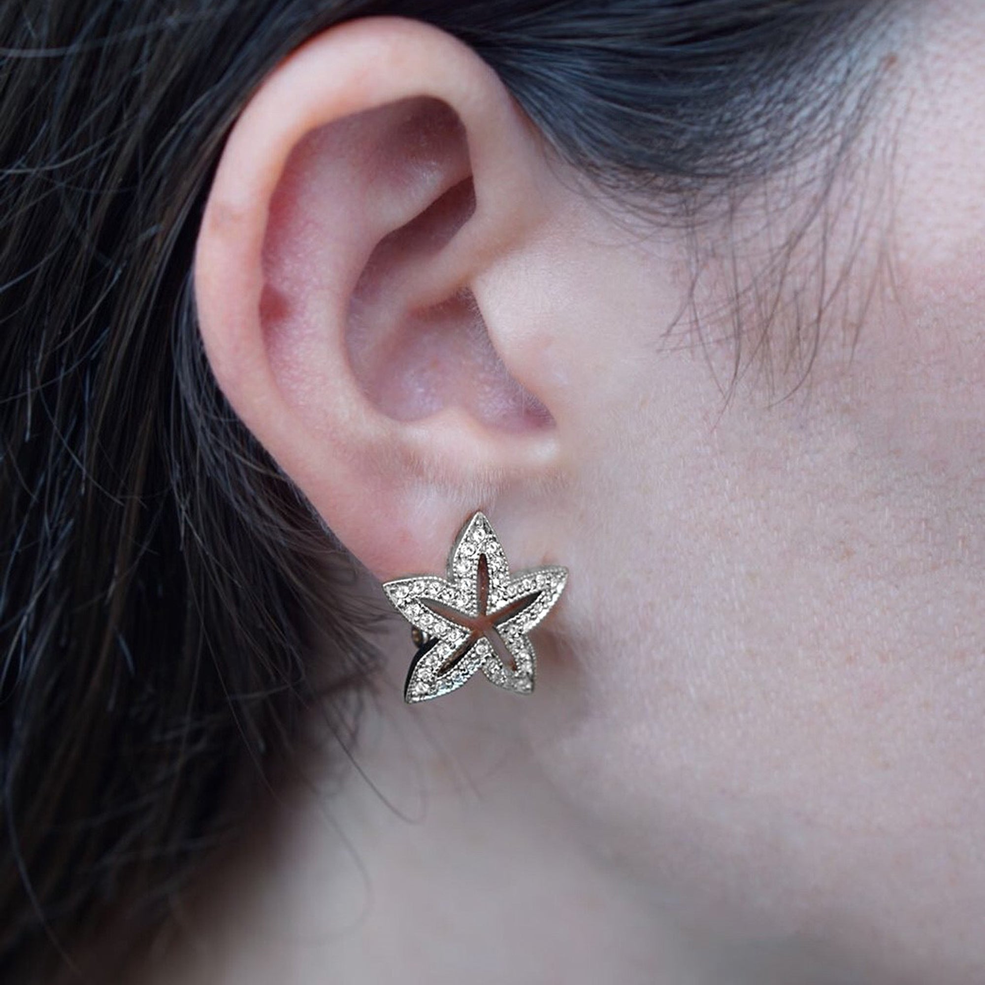 Sternblume Petite Clip Earrings